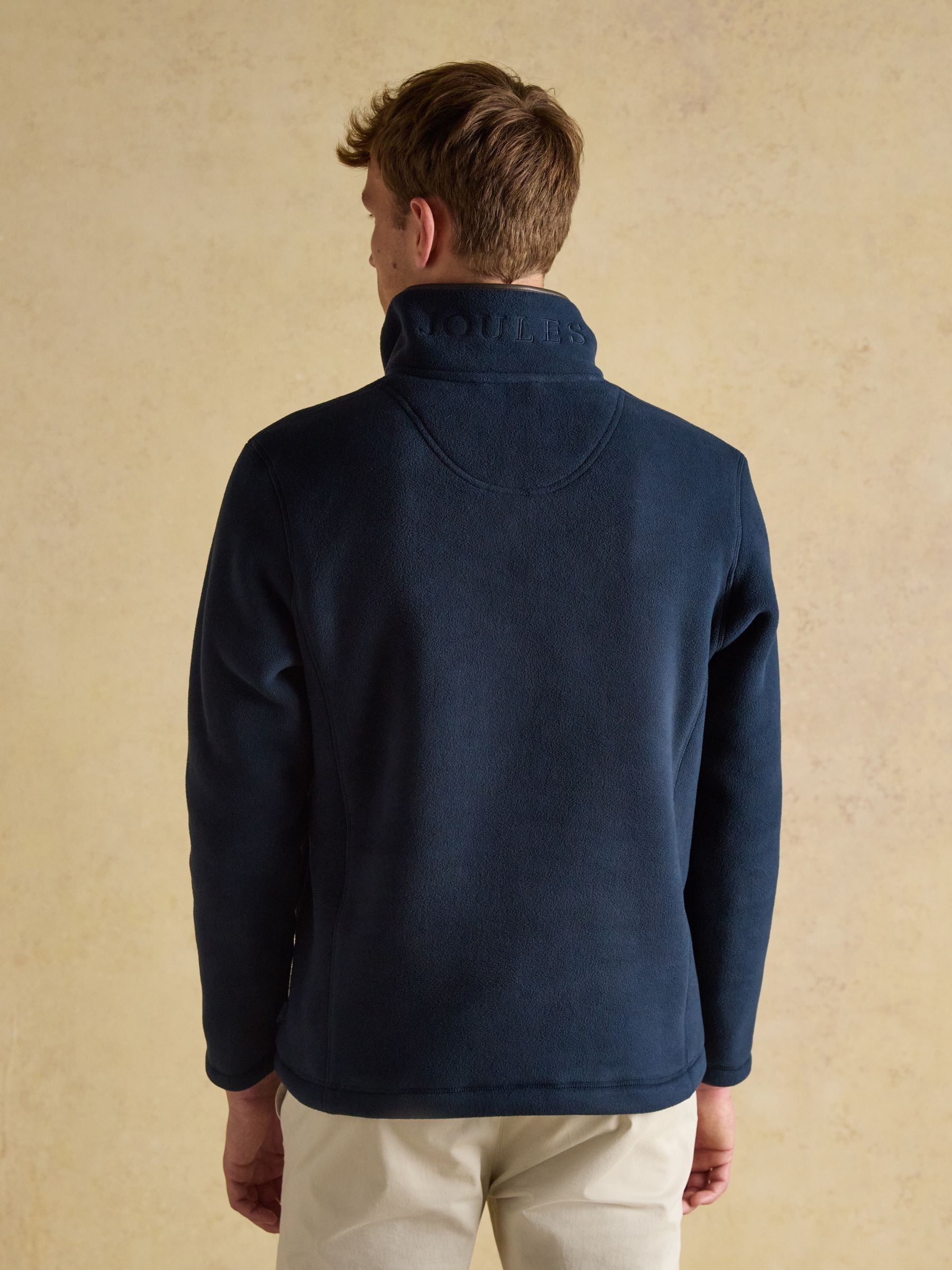 Marineblauw - Joules Heritage Fleece Quarter Zip