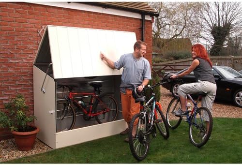 Trimetals Fahrradbox, Front- und Deckelöffnung, für 2-3 Fahrräder, Maße: ca. 196 x 89 x 133 cm