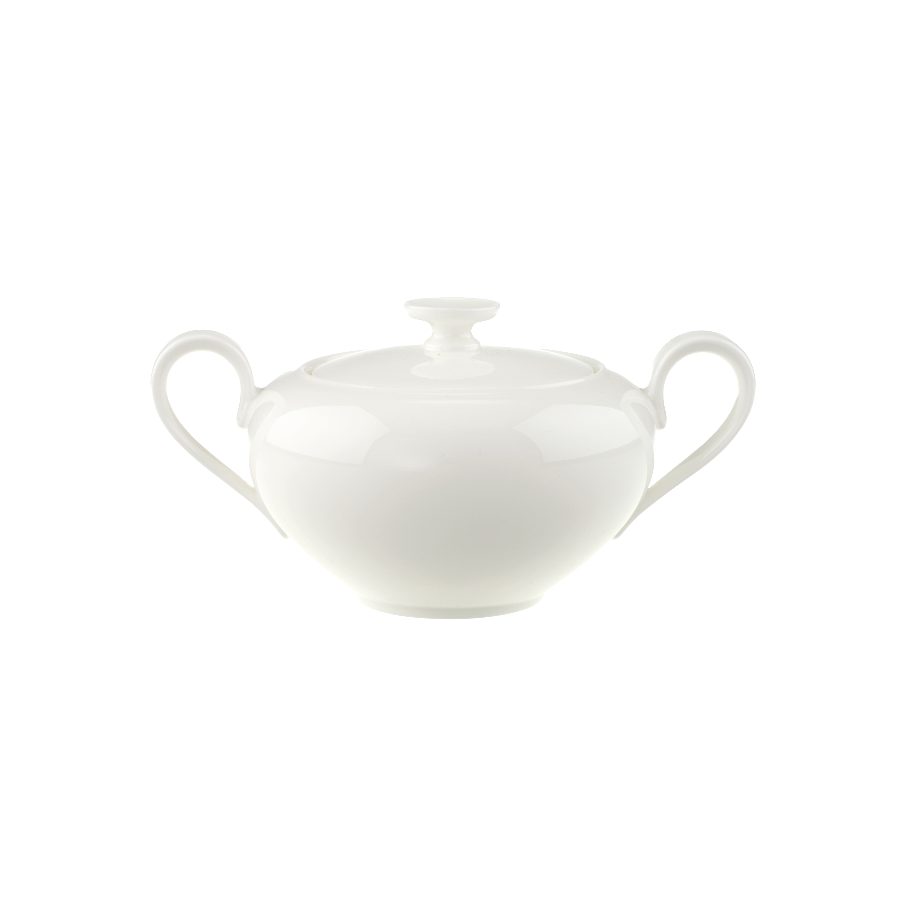 Anmut Sugar bowl White, 9.9 oz, Premium Bone Porcelain