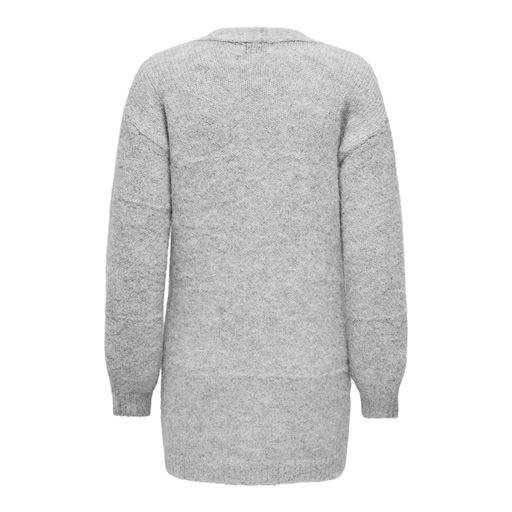 JDY Zoey Life Open Cardigan, Light Grey Melange, L