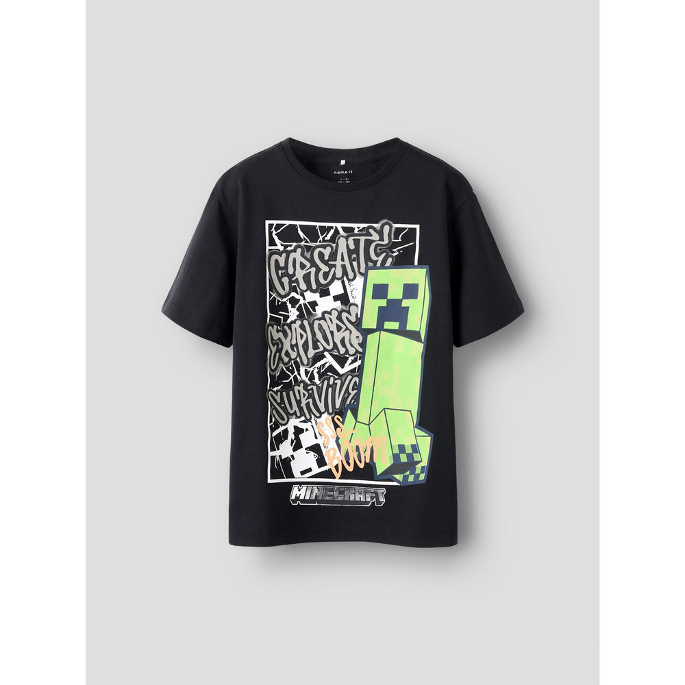 Køb Name It Black Nkmmase Minecraft Ss Nreg Top Noos Bfu