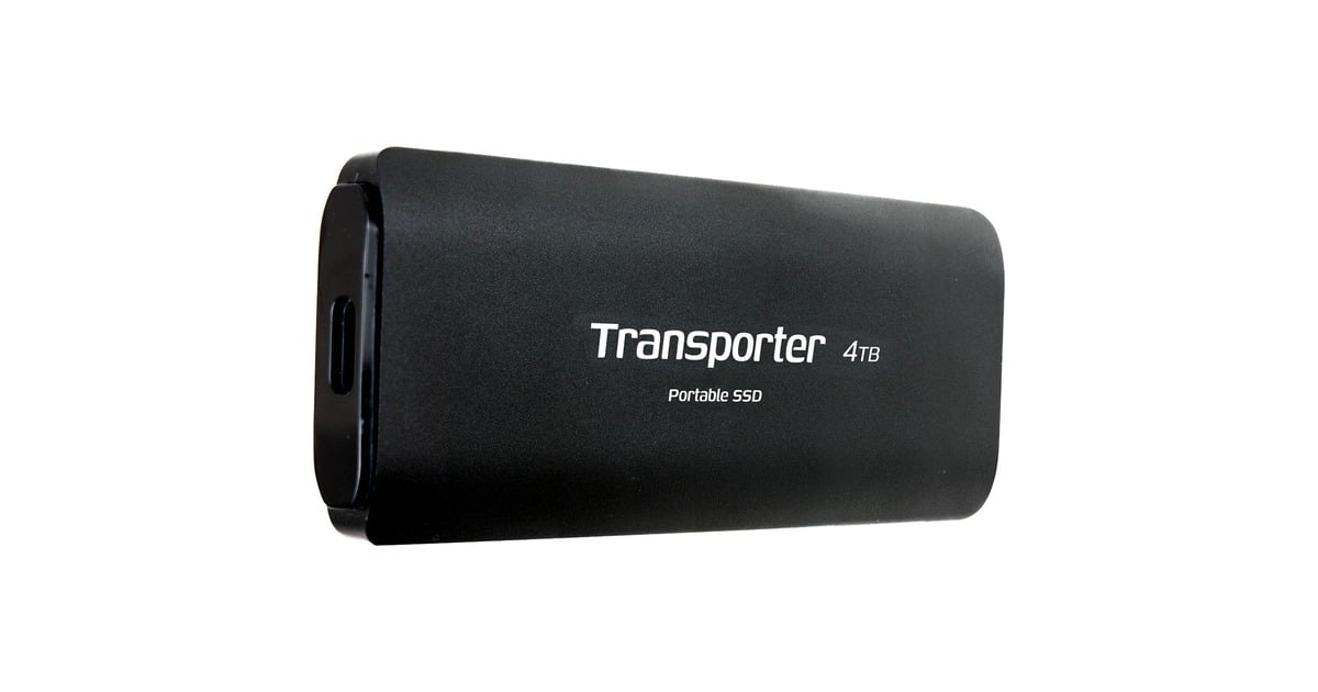 PatriotTransporter Portable 4 TB externe SSD  (Zwart, USB 3.2 Gen 2)