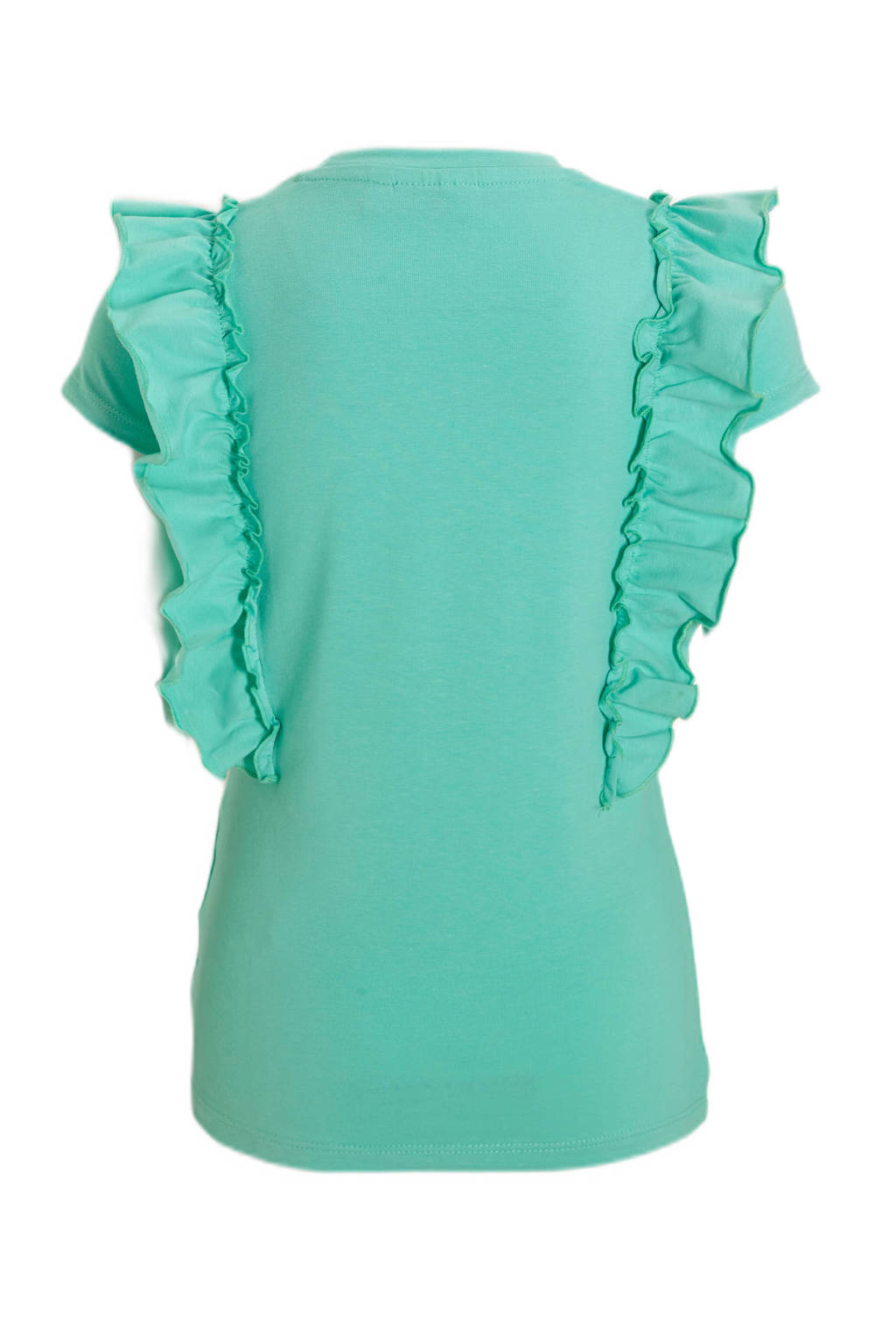 Orange Stars T-shirt Purdy met printopdruk mint