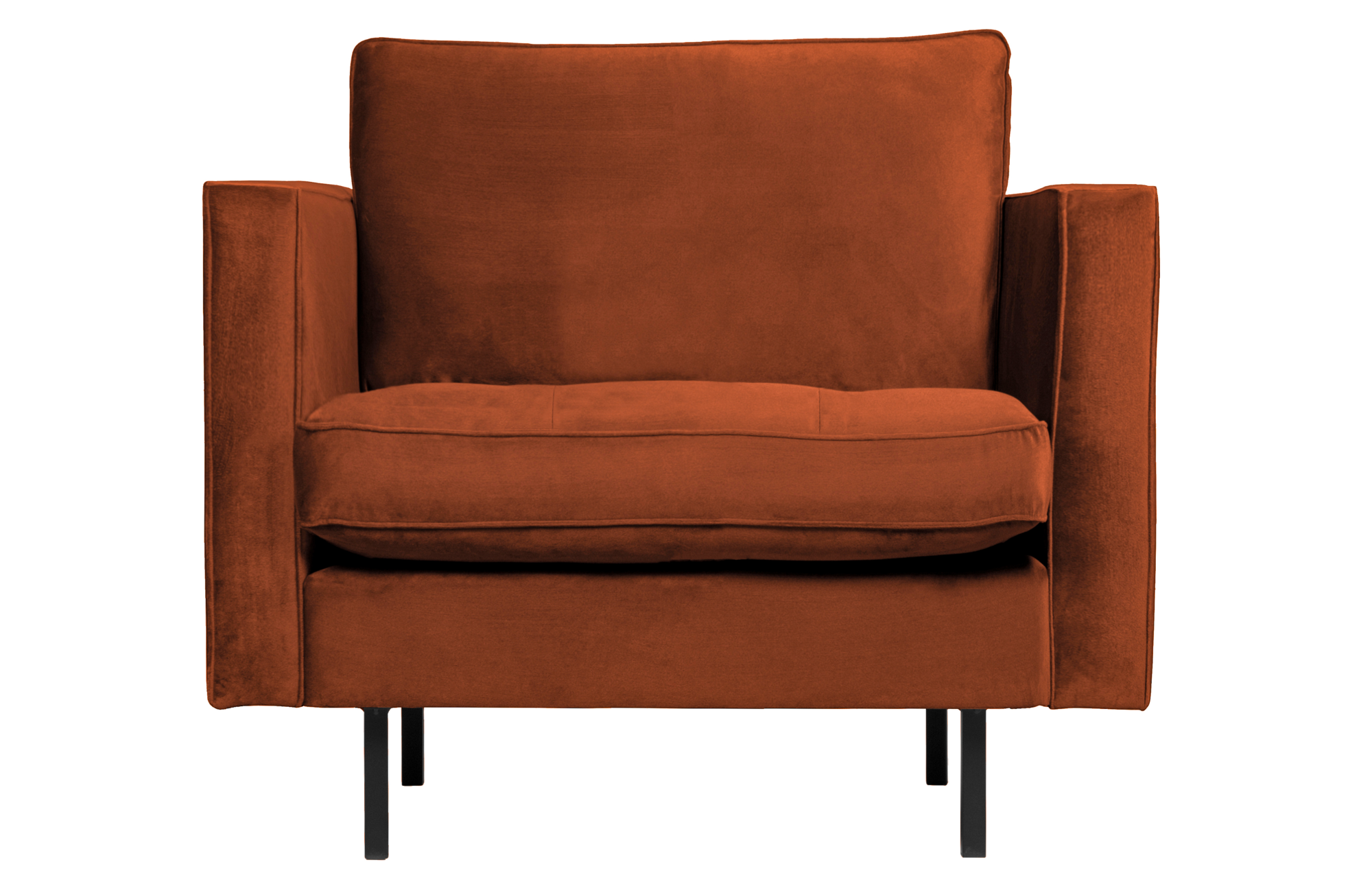 BePureHome fauteuil Rodeo Classic velvet Fauteuil Rodeo Classic Velvet - Roest