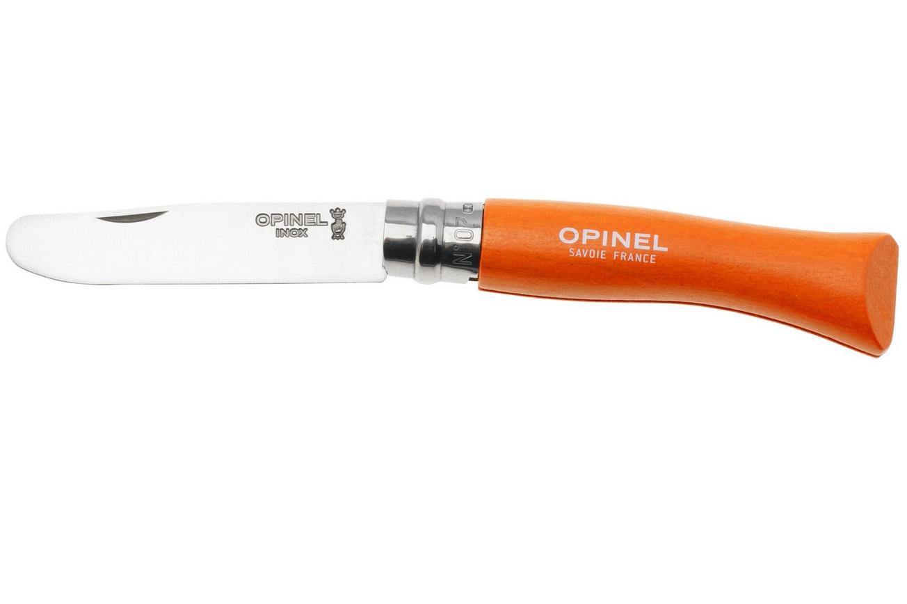 Opinel No. 07 My First Opinel 002363 Mandarin, kinderzakmes