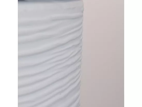Brasero de jardin cheminée au bioéthanol pour intérieur et extérieur RAFFAELLO Blanc Perle d.35 x h55