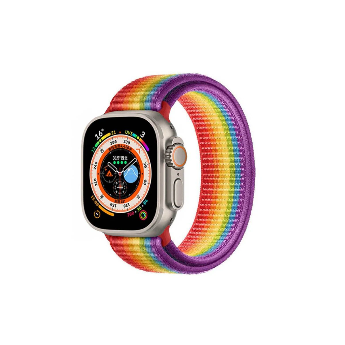 Nylon klokkerem Apple Watch Ultra (49mm) - Pride Edition