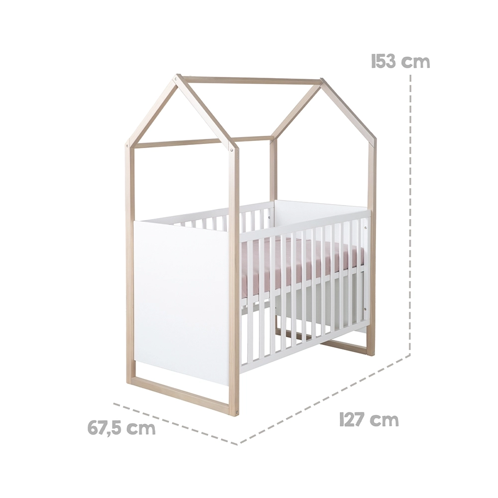 roba Hausbett mit Beistellfunktion 60 x 120 cm Cabane