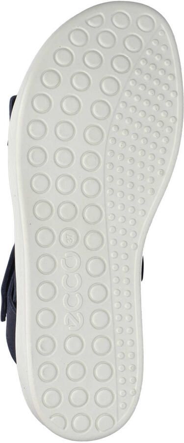 Ecco Soft suède sandalen donkerblauw