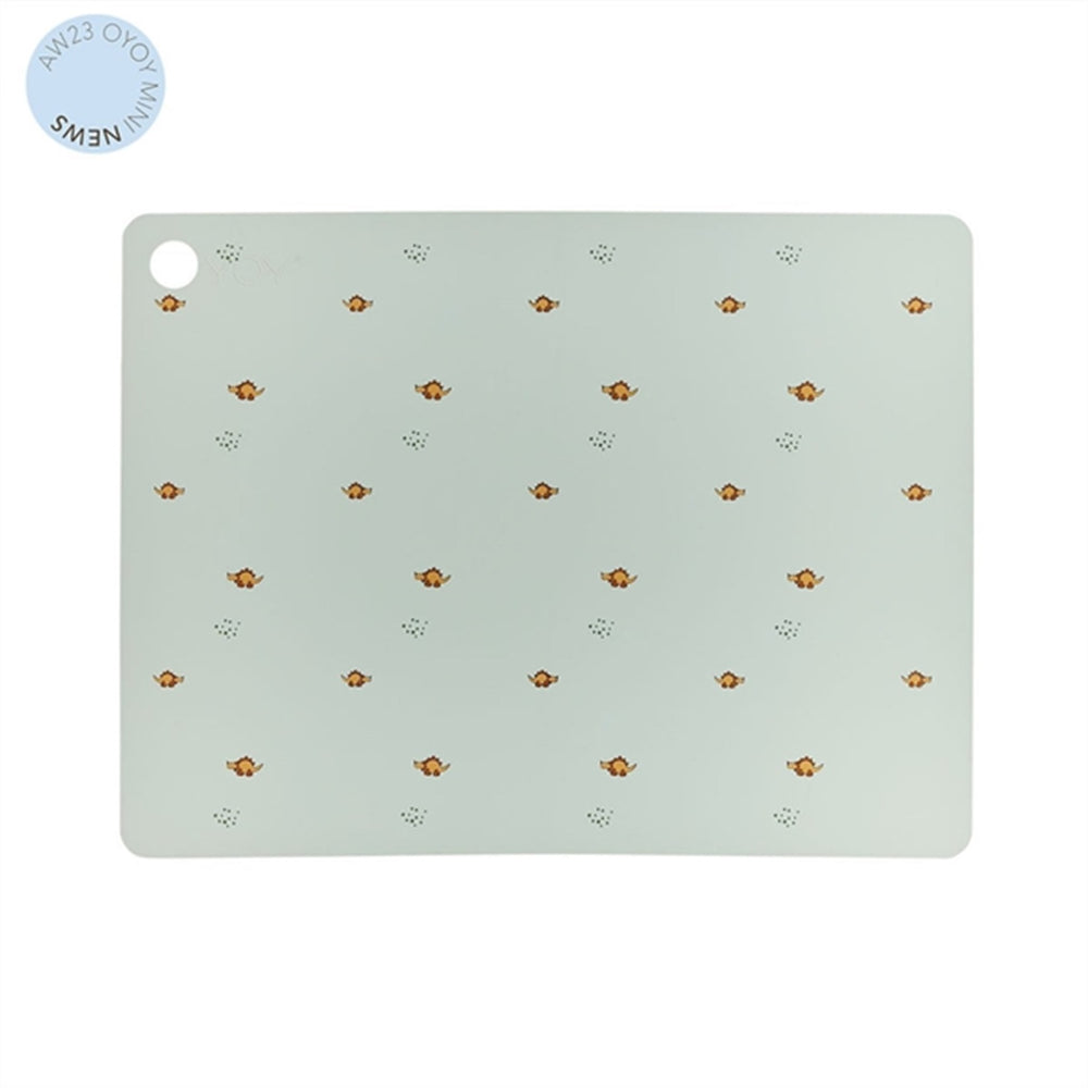 Køb OYOY Dækkeserviet Billy Dino Pale Green | Luksusbaby
