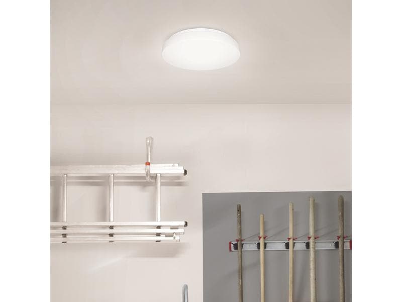 Steinel Badezimmerleuchte LED RS 20 S, 3000 K, 9.4 W, Weiss Deckenleuchte mit Sensor, IP44