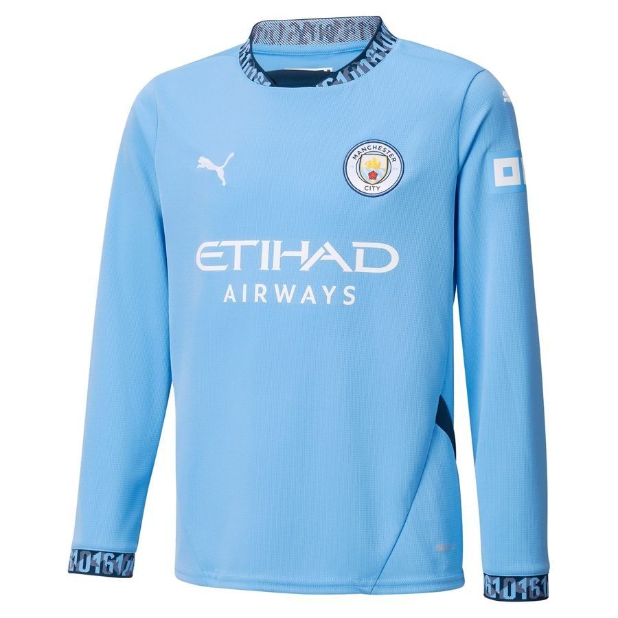 Manchester City Maillot Domicile 2024/25 Enfant Manches Longues