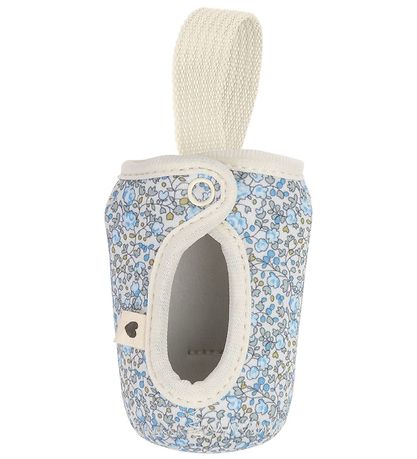 BIBS X Liberty Flaske Etui - Lille - Blåmster - Ivory