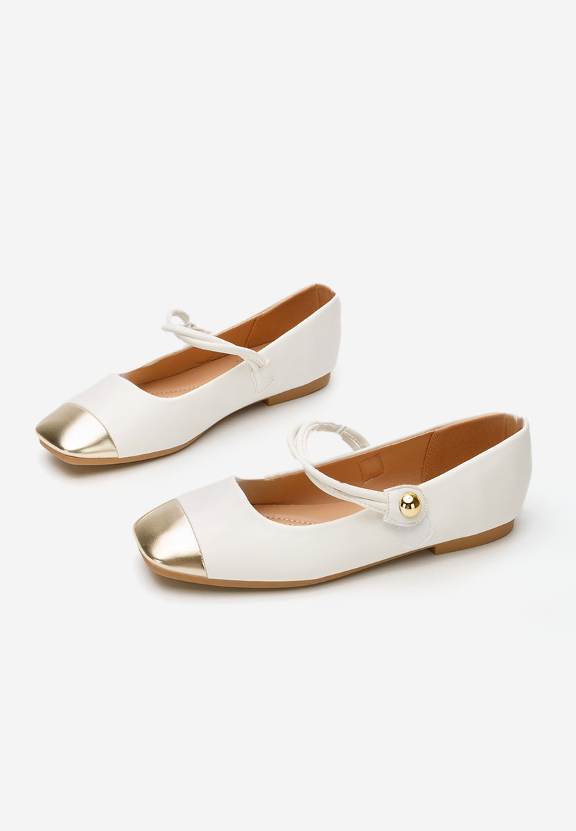 Ballerines femme blancs Agapia
