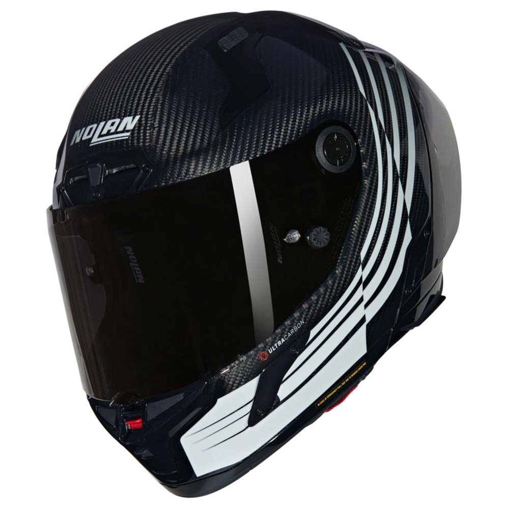 Nolan - Casque X-804 RS Ultra Carbon Ala Carbone / Blanc / Brillant