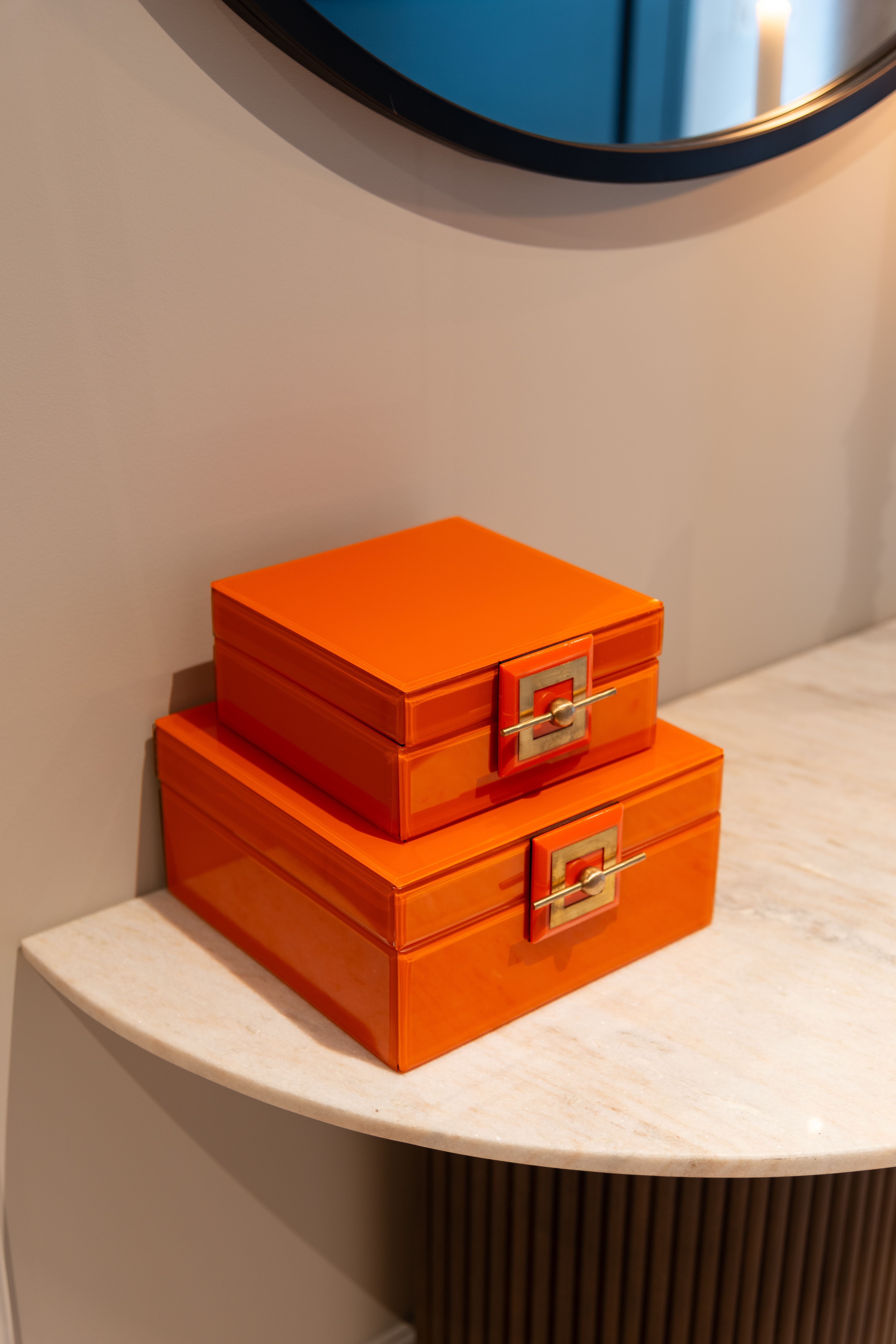 Juwelenbox Oranje Groot 212096 Bodine B21 x D21 x H10 cm