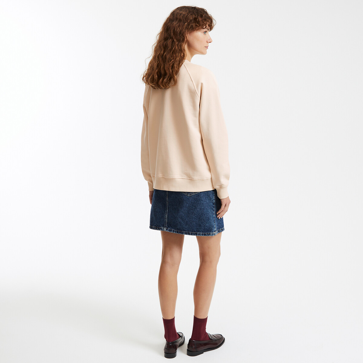 COLEÇÕES LA REDOUTE<br>Suéter com gola redonda e estampa na frente