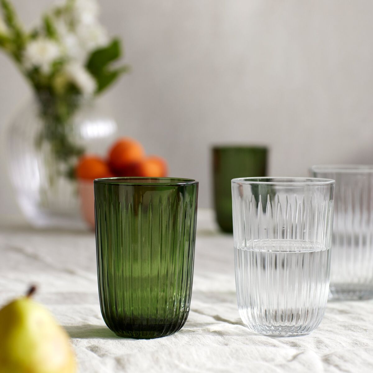 Hammershøi vannglass 37 cl Ø 8 cm 4 stk, klar