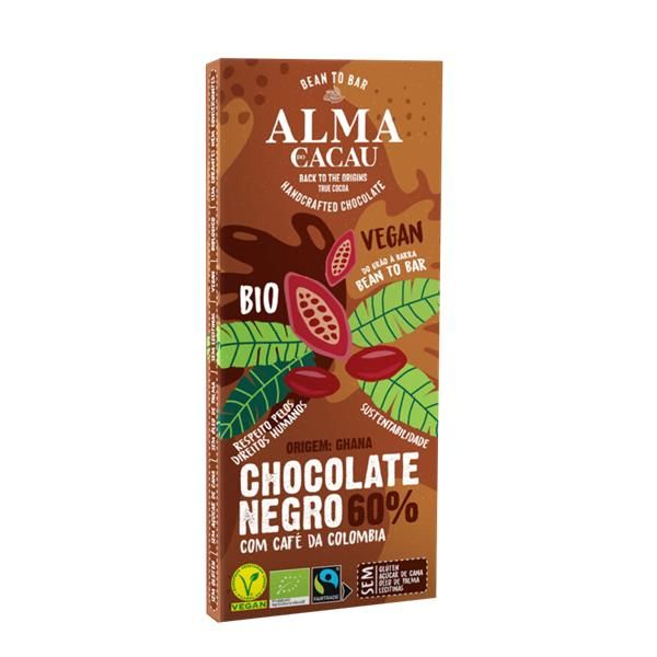 Chocolate 60% Bio Com Café Da Colômbia