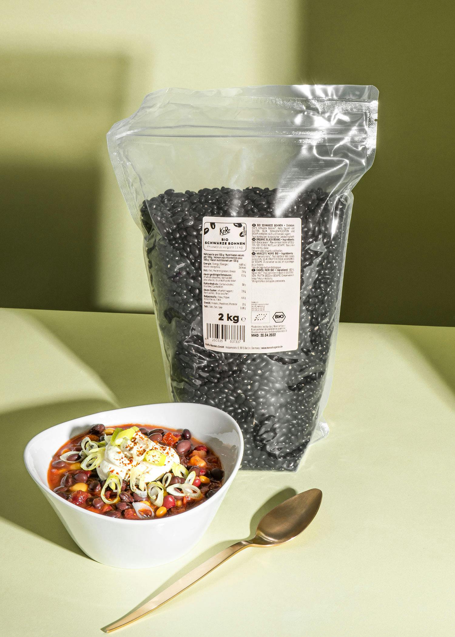 Schwarze Bio Bohnen 2 kg