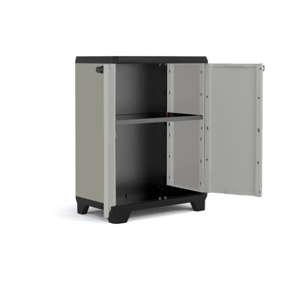 Keter Planet Lage Kast - 1 plank - 68x39x90cm - Grijs/Zwart