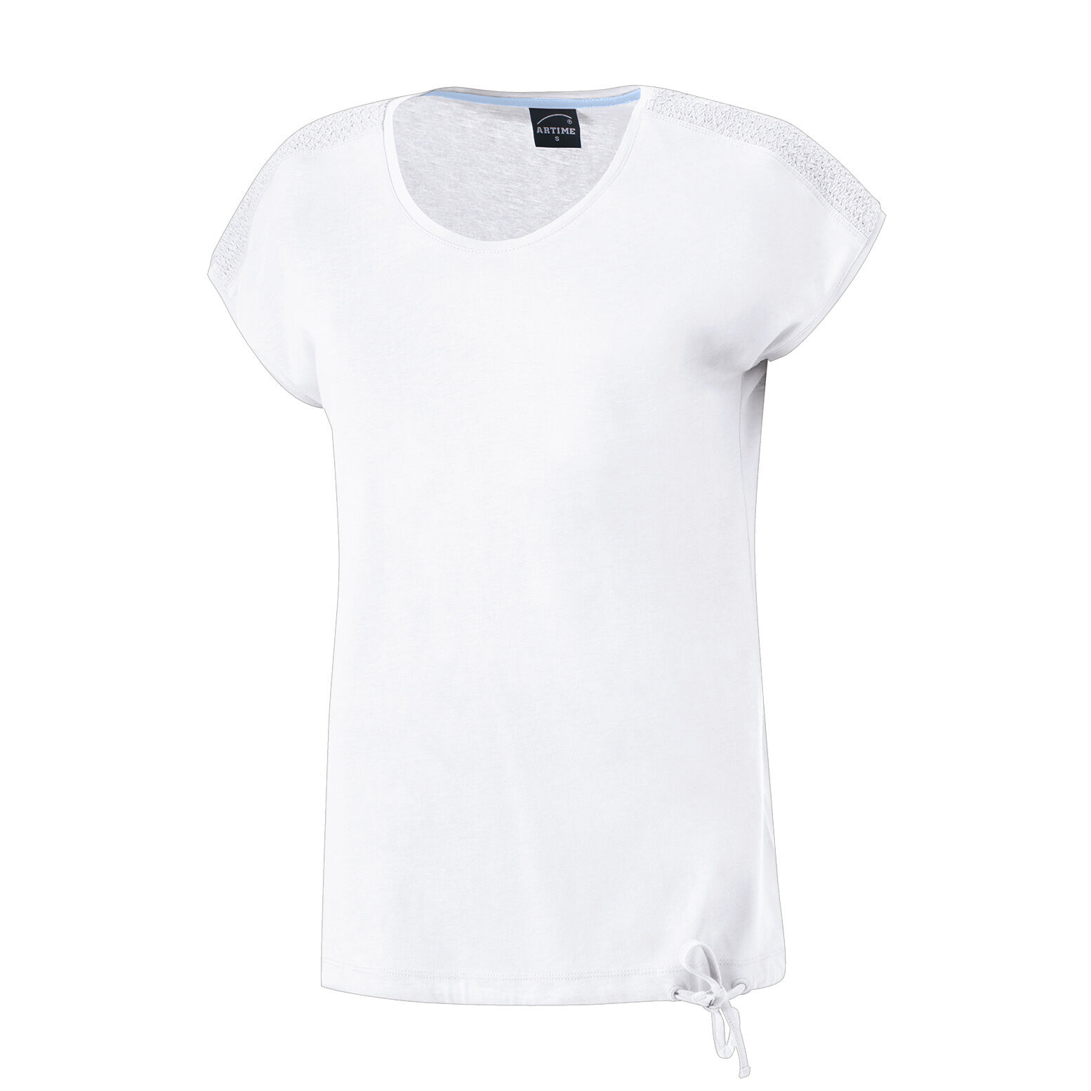 Basic T-Shirt mit Bindekordel