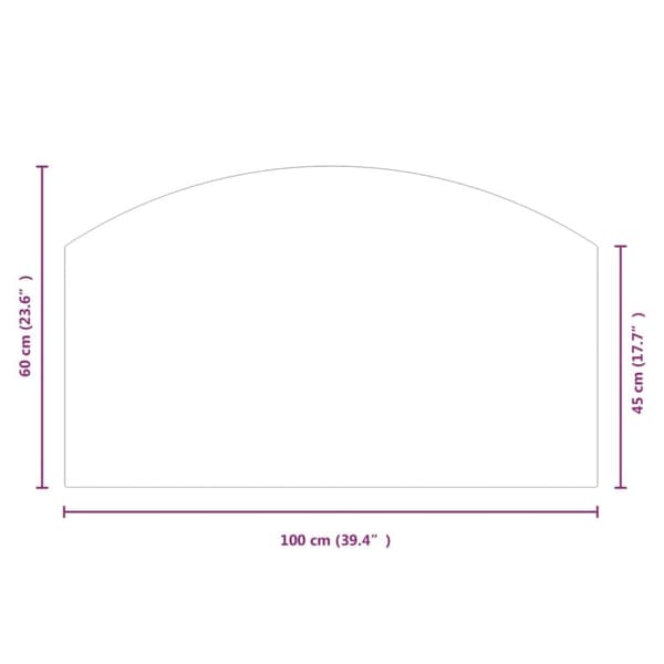 vidaXL Glassplate for peis 100x60 cm