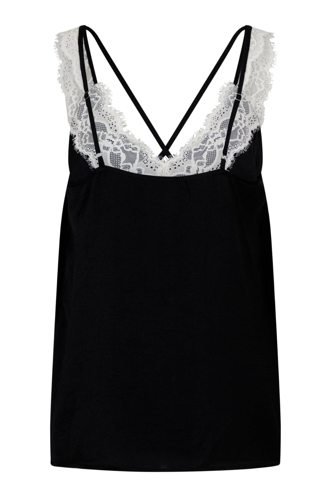 Valentin Studio String Contrast Top black