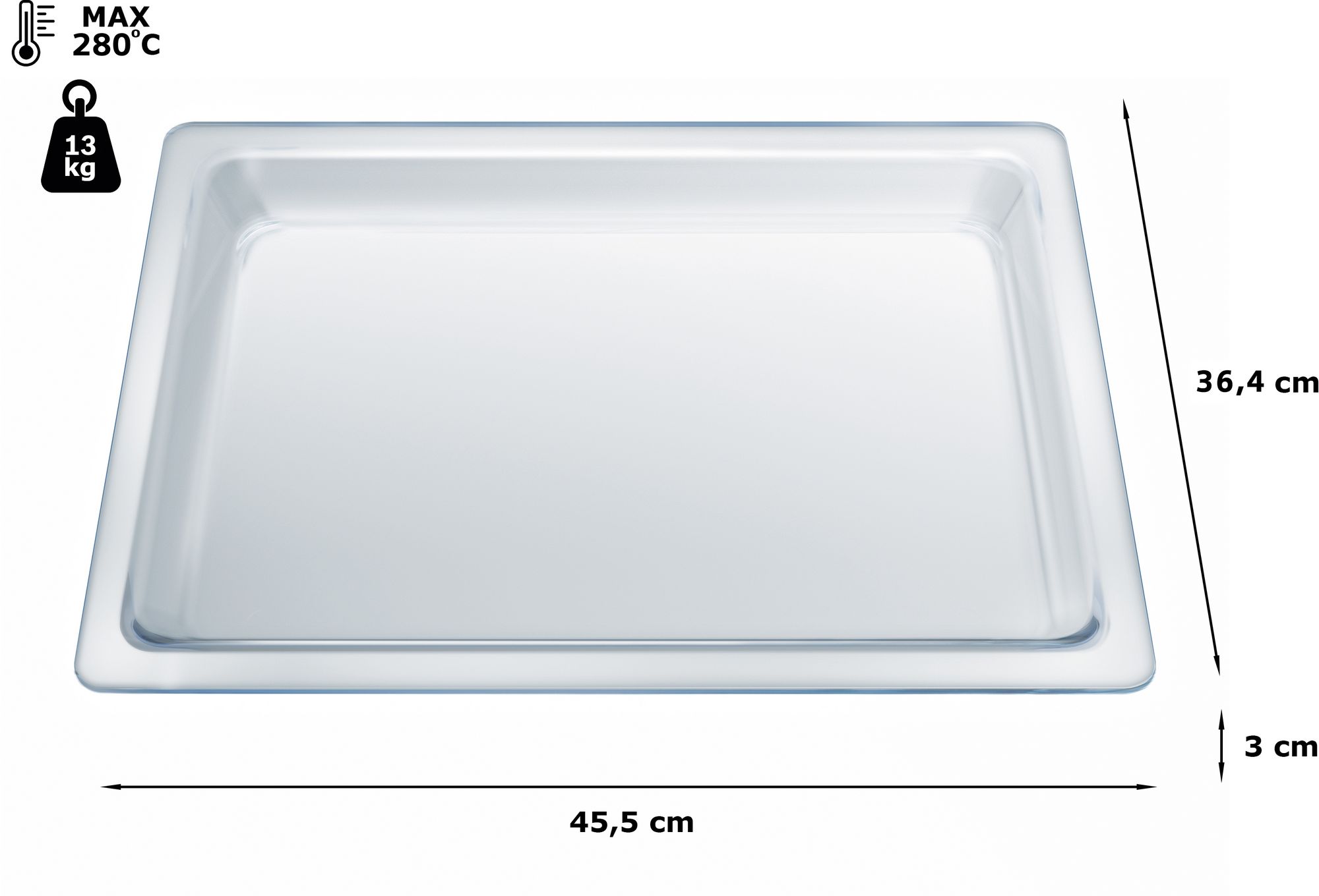 Assadeira de vidro 17000305HEZ636000