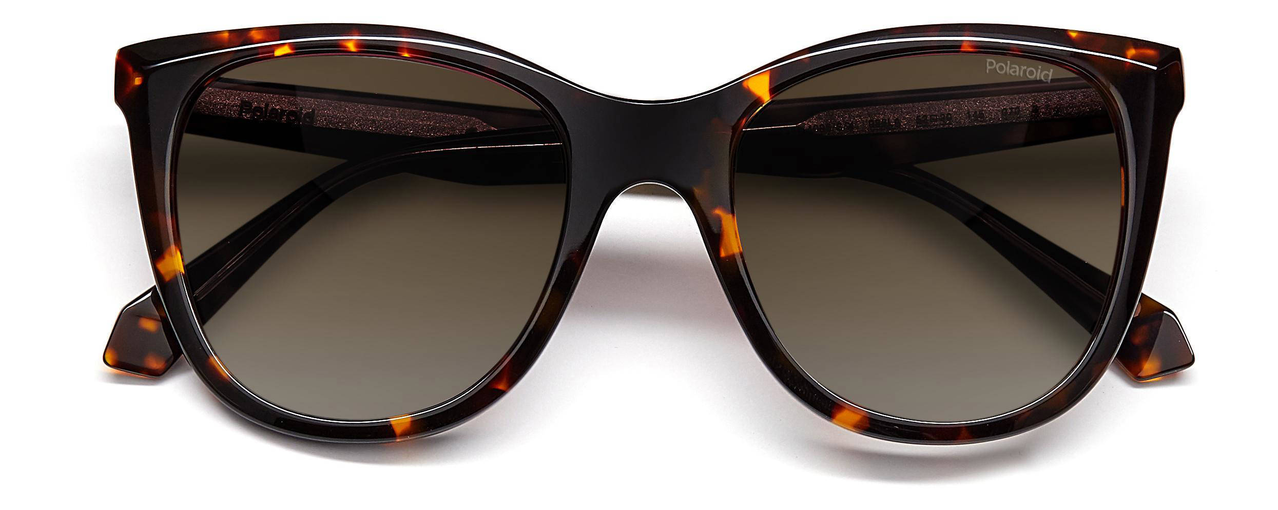 Polaroid zonnebril 4096 SX met tortoise print bruin