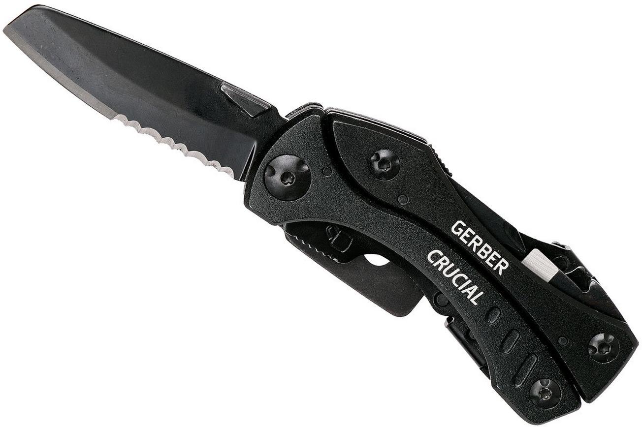 Gerber Crucial multitool zwart in blister. 31-001518