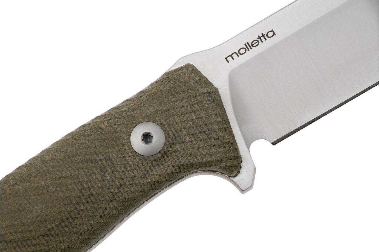 LionSteel M5 Sleipner Green Canvas Micarta survivalmes