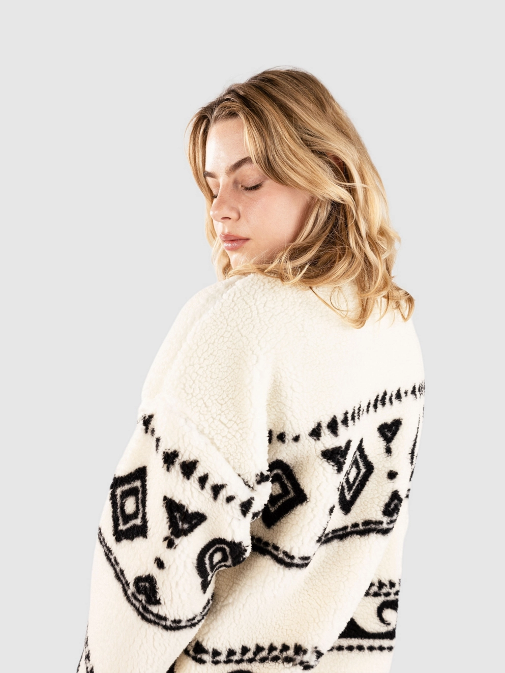 Roxy Treasure Soul Fleece Jacket egret