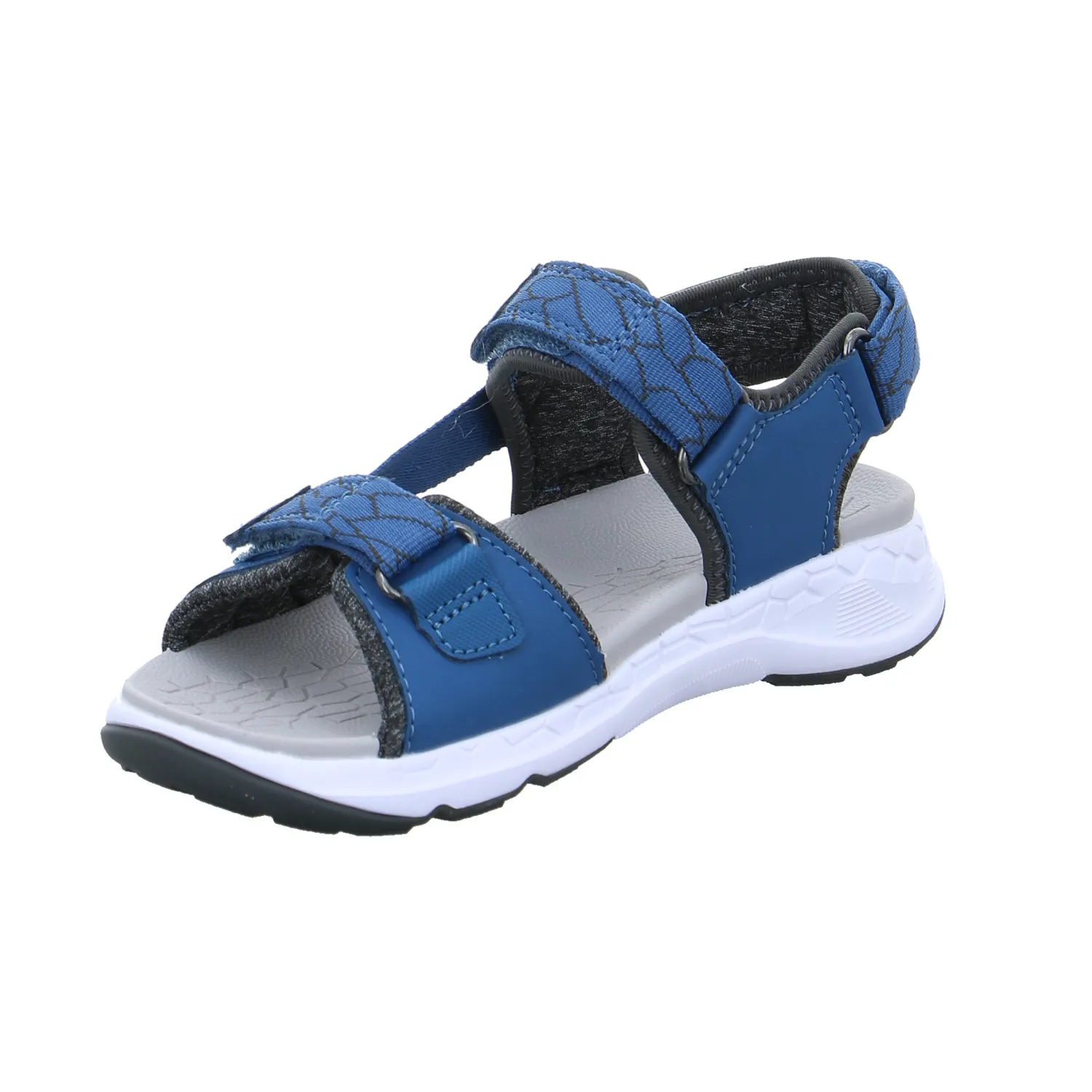 SUPERFIT Jungen-Sandale Blau Lederimitat  Sommerschuh