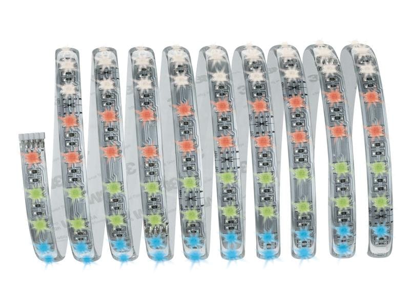 Paulmann LED-Stripe MaxLED RGBW 3 m Basisset Beschichteter Licht-Streifen mit Farbwechselfunktion