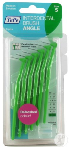 Tepe Angle Brossette Interdentaire Vert Taille 5 Pièces 6 (051134)