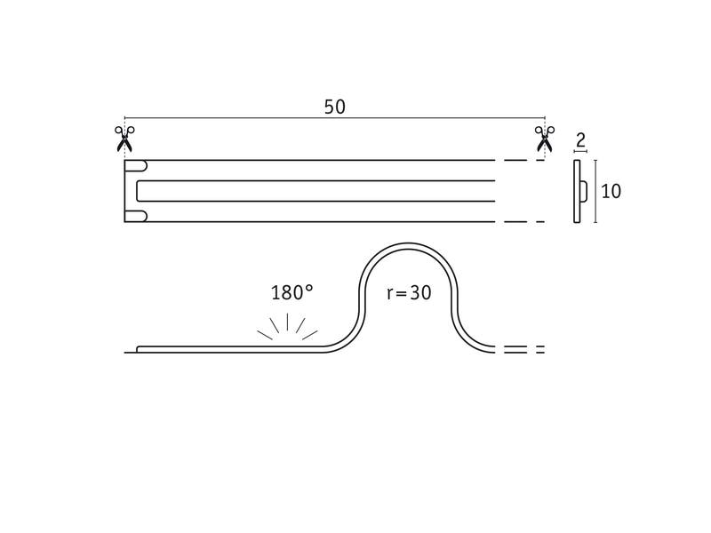 Paulmann Pro LED Strip Silver P150 COB 865 5m 65W 1400 lm/m 528LEDs/m 6500K