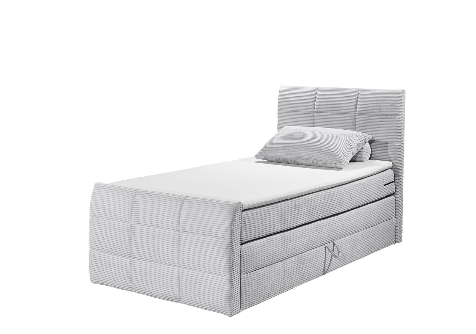 Boxspringbett DARIO 100 x 200 cm grau