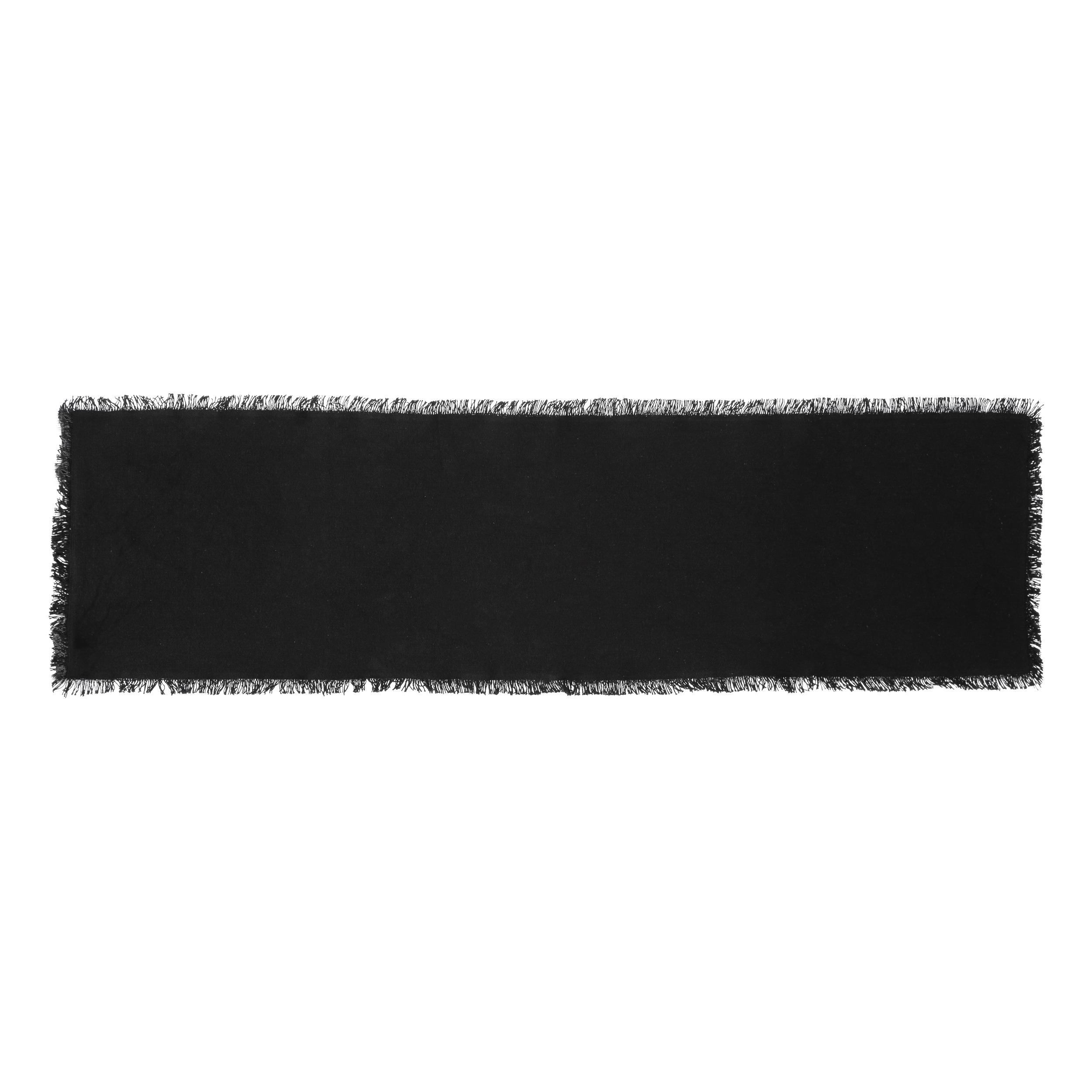 CHEMIN DE TABLE MAHA NOIR 38X140CM
