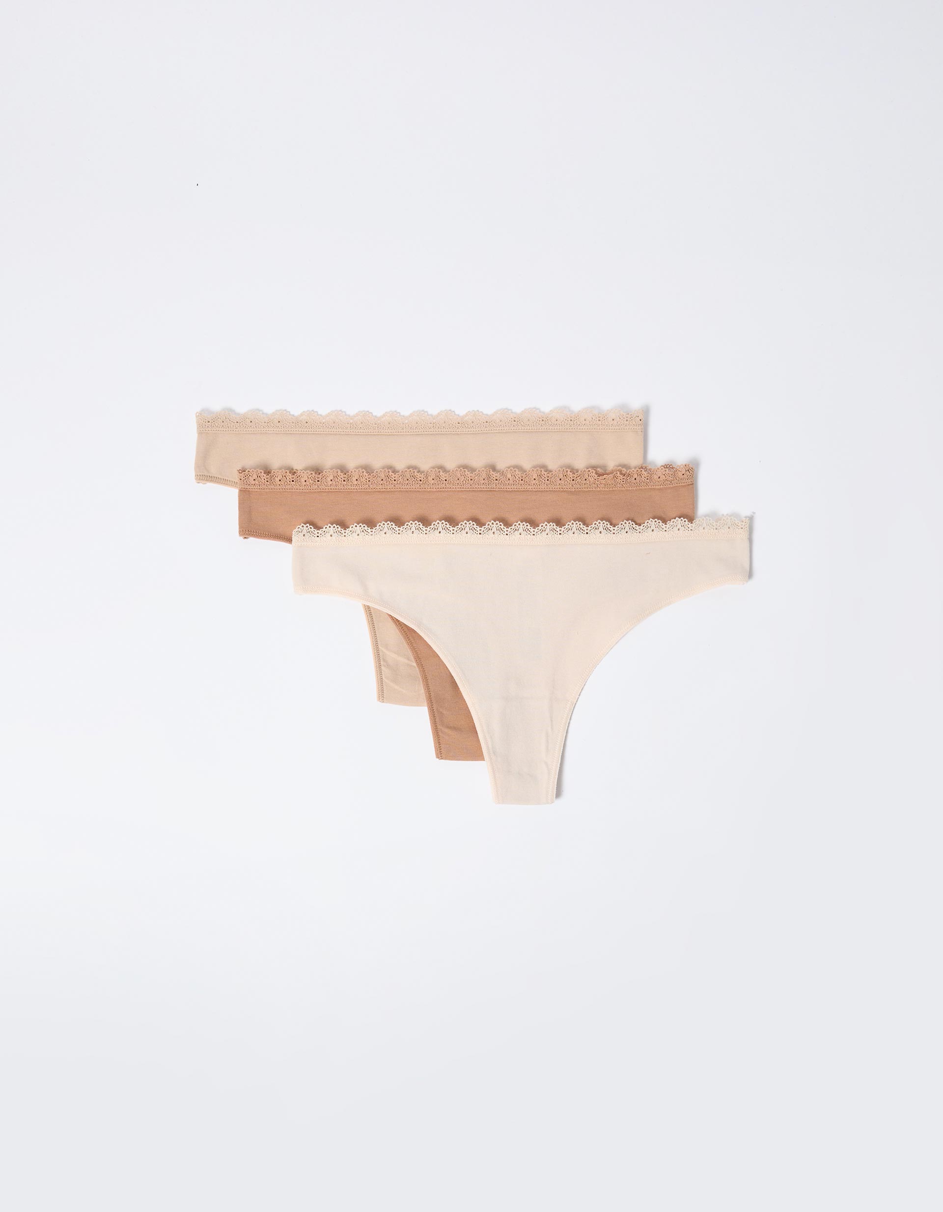 Cuecas Tanga, Mulher, Castanho Claro