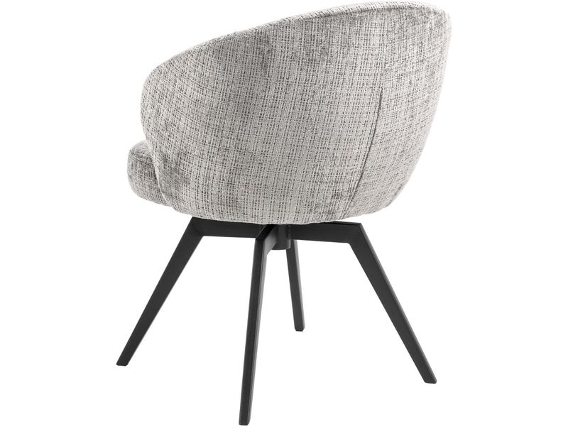 AC Design Stuhl Darlene 1 Stück, Grau Eleganter Esszimmerstuhl mit bequemem Sitz