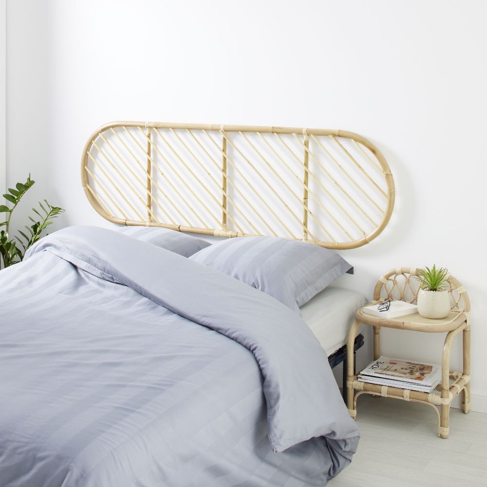 Tête de lit à suspendre Malang rotin naturel - L160xP3xH50 cm