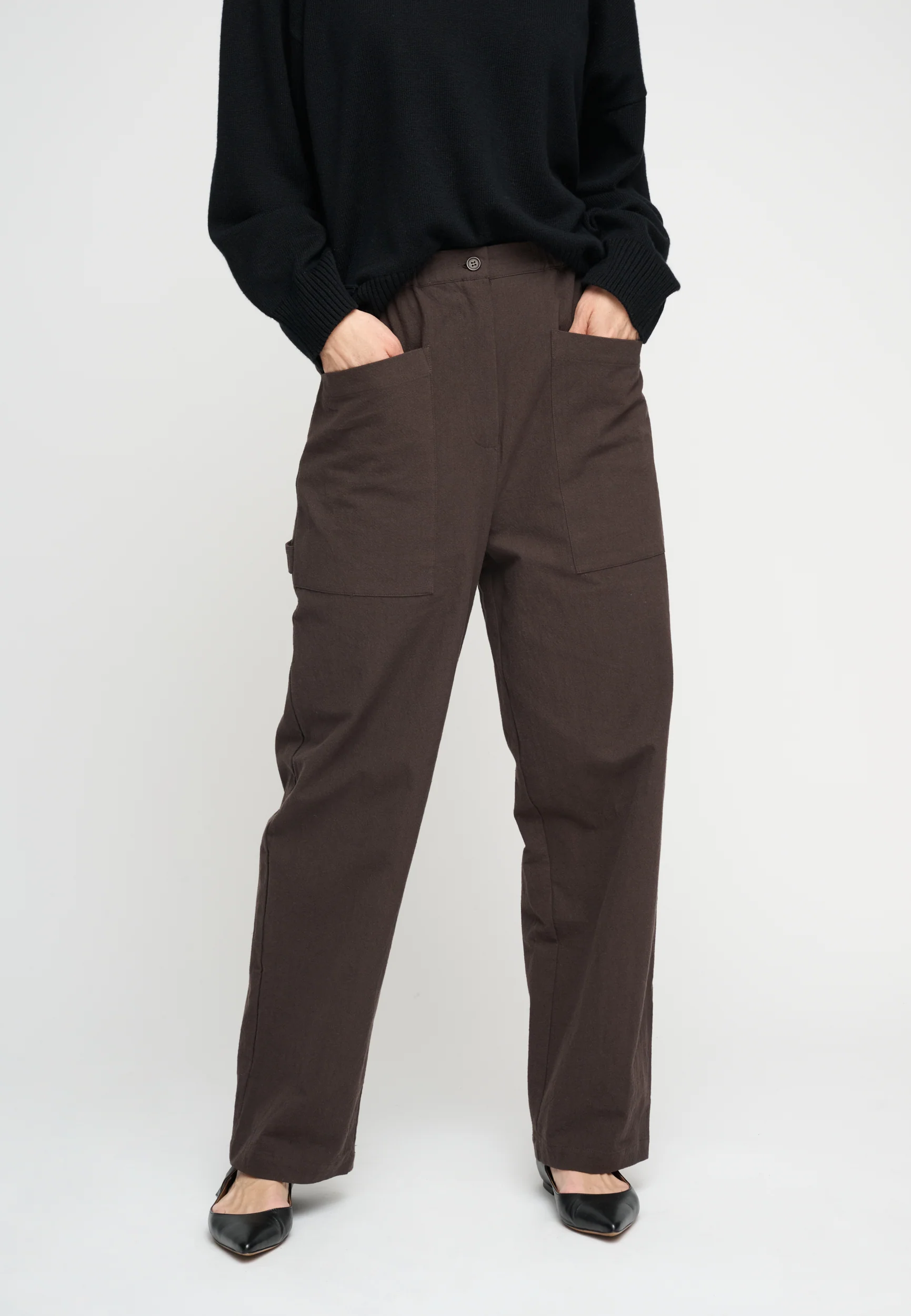 Moshi Moshi Mind  Everly Crepe bukser - Chocolate