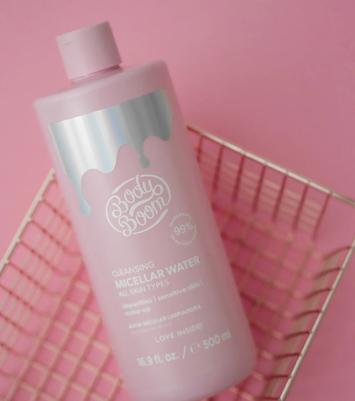 Bodyboom - *Basic Pink* - Água micelar de limpeza - Todos os tipos de pele
