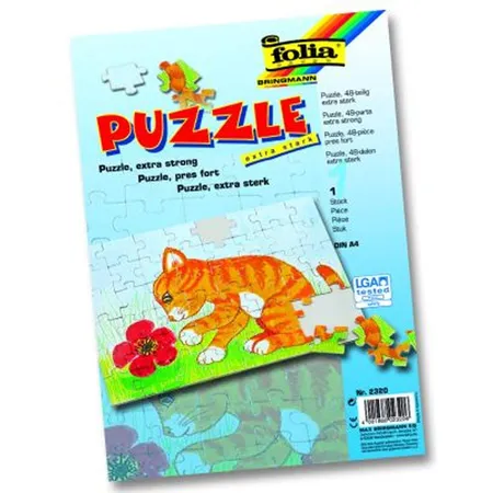 Folia 2320 Puzzle zum Bemalen, 48 Teile