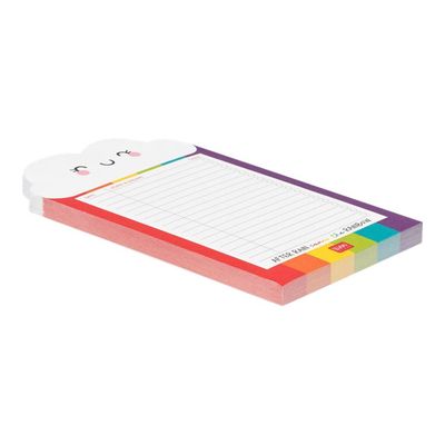 Legami - Bloc-notes 11 x 19 cm - 70 feuilles - arc-en-ciel