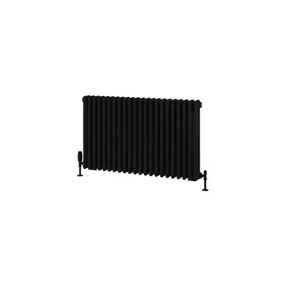 Eastbrook Rivassa 3 koloms radiator 100x60cm staal 1794W zwart mat