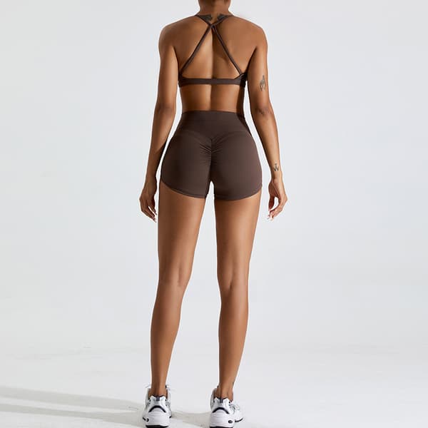 INF Criss Cross Sports-BH og Leggings-sett