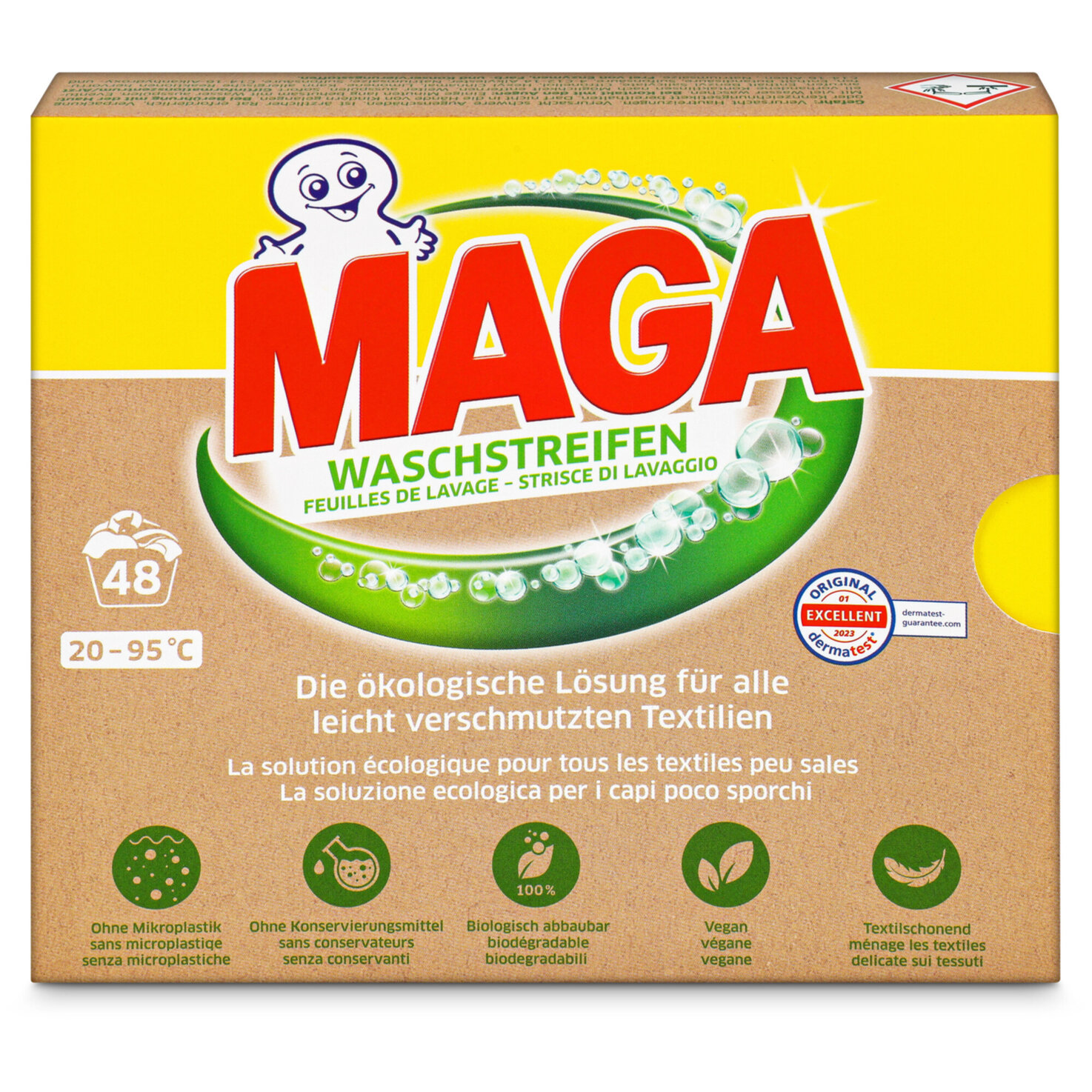 Maga Waschstreifen 48 Waschgänge
