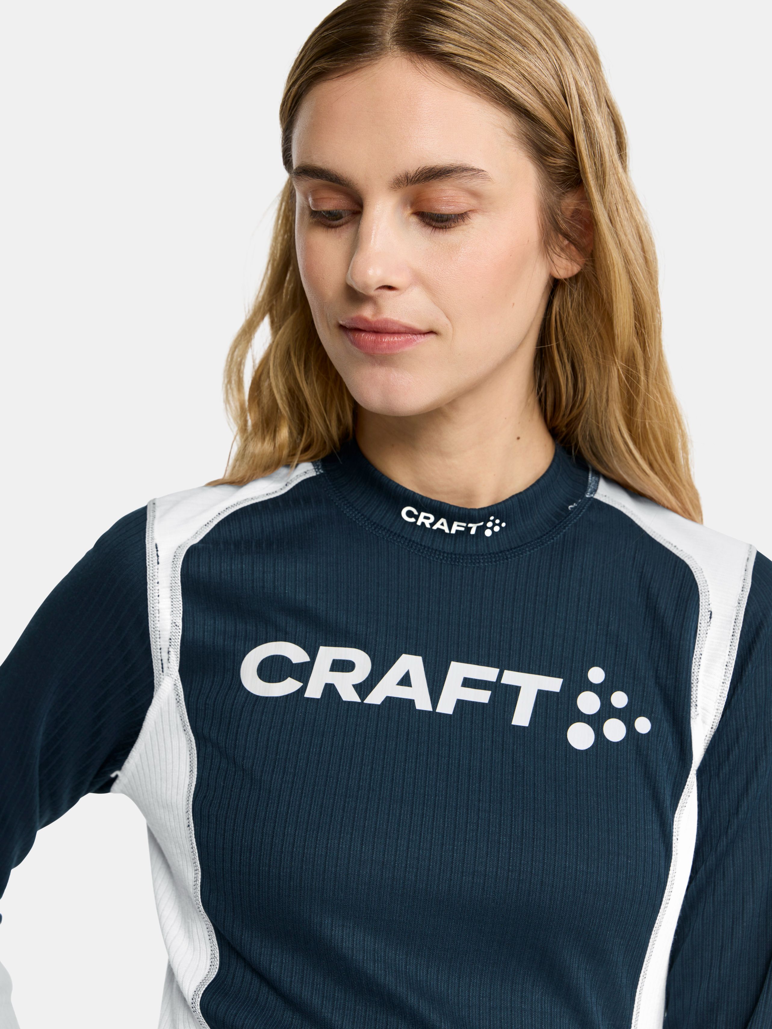 Craft Nor Baselayer Set Womens Blaze/White